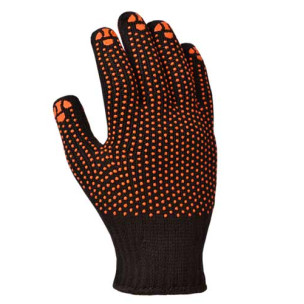 Рукавички робочі DOLONI 10316 ДКГ чорний червоний малюнок